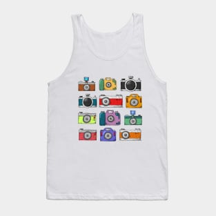 Colorful Camera for camera Nerd Tank Top